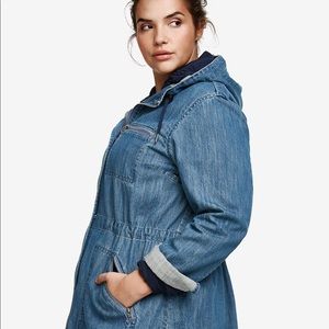 Ellos Hooded Anorak Denim Jacket 22